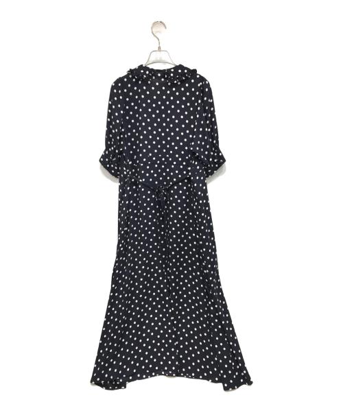 bilitis dix-sept ans（ビリティスディセッタン）bilitis dix-sept ans (ビリティスディセッタン) ドット ドレス ネイビー サイズ:36の古着・服飾アイテム