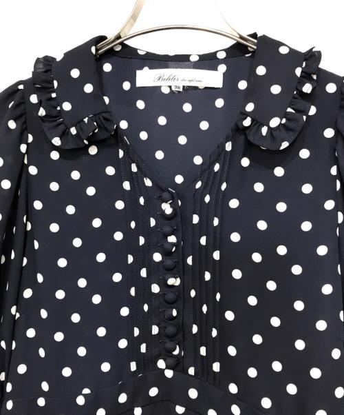 bilitis dix-sept ans（ビリティスディセッタン）bilitis dix-sept ans (ビリティスディセッタン) ドット ドレス ネイビー サイズ:36の古着・服飾アイテム