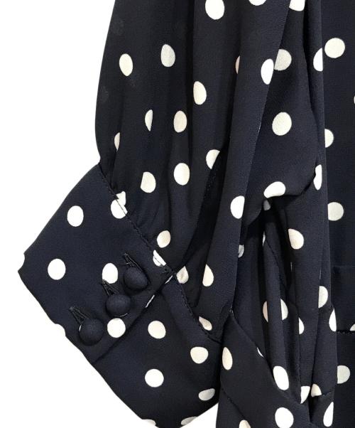 bilitis dix-sept ans（ビリティスディセッタン）bilitis dix-sept ans (ビリティスディセッタン) ドット ドレス ネイビー サイズ:36の古着・服飾アイテム