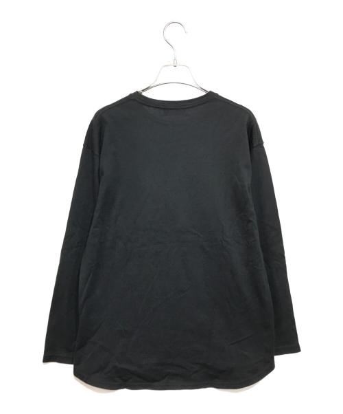 SLOBE IENA（スローブ イエナ）SLOBE IENA (スローブ イエナ) 40/S天竺刺繍ロゴロンTEE ブラック サイズ:記載なしの古着・服飾アイテム