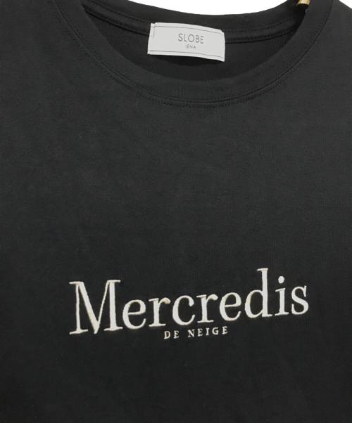 SLOBE IENA（スローブ イエナ）SLOBE IENA (スローブ イエナ) 40/S天竺刺繍ロゴロンTEE ブラック サイズ:記載なしの古着・服飾アイテム