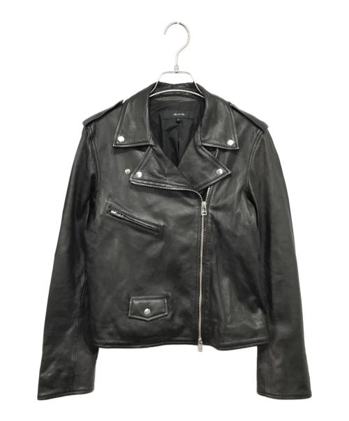 allureville（アルアバイル）allureville (アルアバイル) ラムレザーライダースジャケット ブラック サイズ:3の古着・服飾アイテム