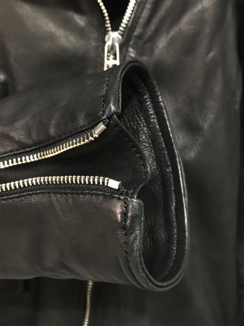 allureville（アルアバイル）allureville (アルアバイル) ラムレザーライダースジャケット ブラック サイズ:3の古着・服飾アイテム