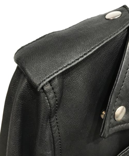 allureville（アルアバイル）allureville (アルアバイル) ラムレザーライダースジャケット ブラック サイズ:3の古着・服飾アイテム