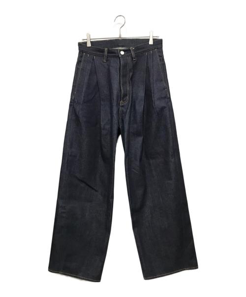 SUBLATIONS（サブレーションズ）SUBLATIONS (サブレーションズ) TUCK WIDE DENIM PANTS インディゴの古着・服飾アイテム