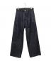 SUBLATIONS（サブレーションズ）の古着「TUCK WIDE DENIM PANTS」｜インディゴ