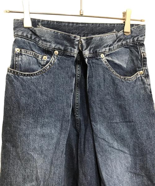 JOHN LAWRENCE SULLIVAN（ジョン ローレンス サリバン）JOHN LAWRENCE SULLIVAN (ジョン ローレンス サリバン) Womens washed denim wide pants インディゴ サイズ:Sの古着・服飾アイテム