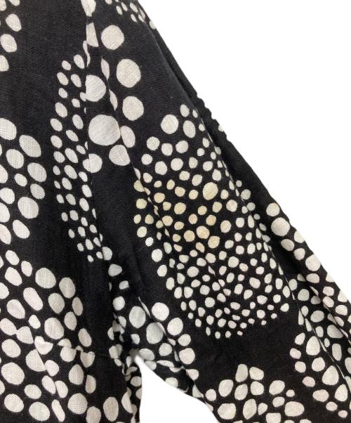 marimekko（マリメッコ）marimekko (マリメッコ) プケッティ柄膝丈ワンピース ブラック サイズ:36の古着・服飾アイテム