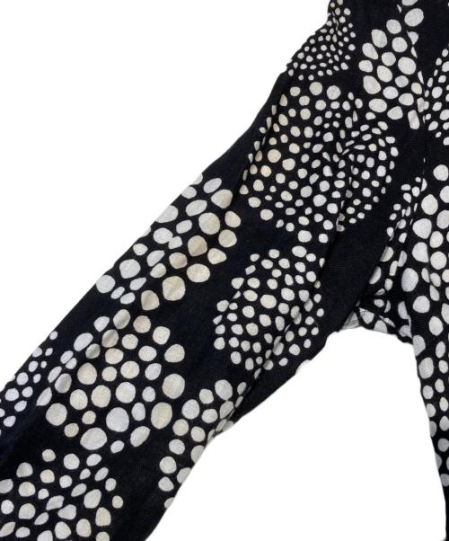 marimekko（マリメッコ）marimekko (マリメッコ) プケッティ柄膝丈ワンピース ブラック サイズ:36の古着・服飾アイテム