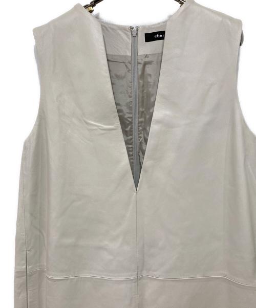 ebure（エブール）ebure (エブール) ノースリーブワンピース ベージュ サイズ:38の古着・服飾アイテム