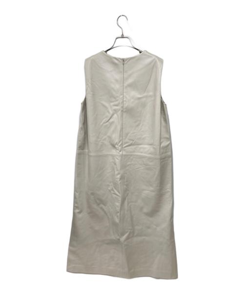 ebure（エブール）ebure (エブール) ノースリーブワンピース ベージュ サイズ:38の古着・服飾アイテム