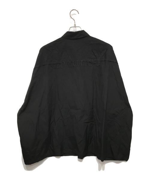 GROUND Y（グラウンドワイ）GROUND Y (グラウンドワイ) バックロゴ長袖シャツ ブラック サイズ:1の古着・服飾アイテム
