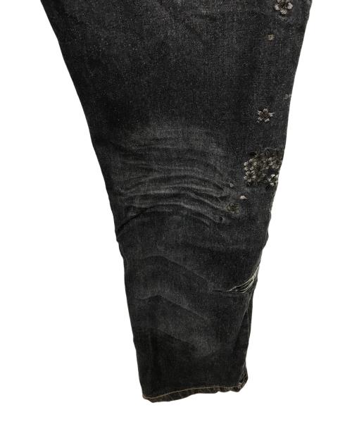 華鳥風月（カチョウフウゲツ）華鳥風月 (カチョウフウゲツ) 刺繍デニムパンツ ブラック サイズ:34の古着・服飾アイテム