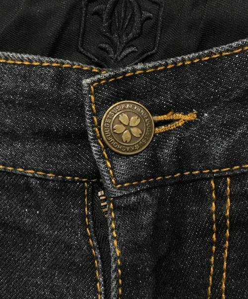 華鳥風月（カチョウフウゲツ）華鳥風月 (カチョウフウゲツ) 刺繍デニムパンツ ブラック サイズ:34の古着・服飾アイテム