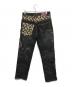 華鳥風月 (カチョウフウゲツ) 刺繍デニムパンツ ブラック サイズ:34：8000円