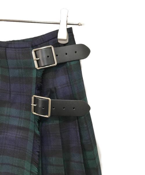 O'NEIL OF DUBLIN（オニールオブダブリン）O'NEIL OF DUBLIN (オニールオブダブリン) キルトラップスカート ネイビー サイズ:F36の古着・服飾アイテム