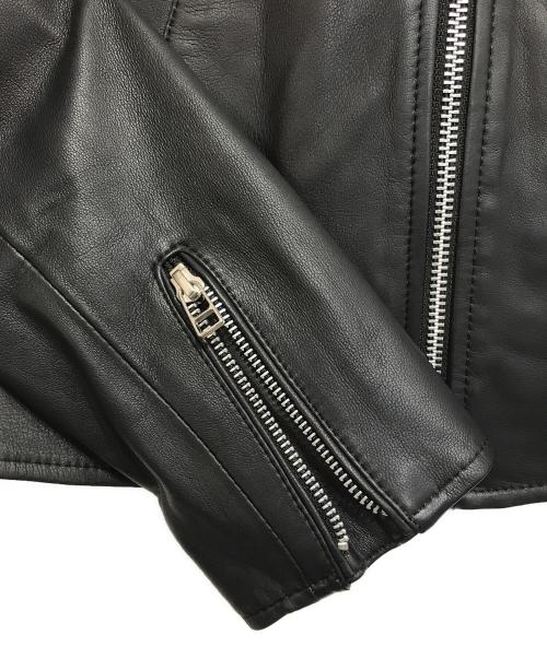 RAY BEAMS（レイ ビームス）RAY BEAMS (レイ ビームス) ラムレザーノーカラーブルゾン ブラック サイズ:1の古着・服飾アイテム