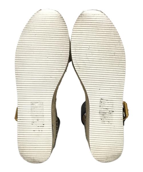 SEE BY CHLOE（シーバイクロエ）SEE BY CHLOE (シーバイクロエ) ウェッジソールサンダル ブラック サイズ:37の古着・服飾アイテム