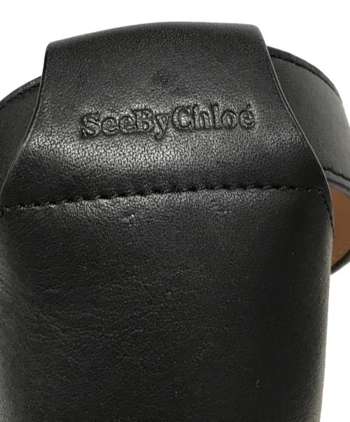 SEE BY CHLOE（シーバイクロエ）SEE BY CHLOE (シーバイクロエ) ウェッジソールサンダル ブラック サイズ:37の古着・服飾アイテム