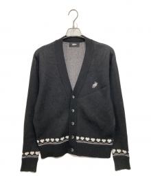 myne（マイン）の古着「Heart Pattern Cardigan」｜ブラック