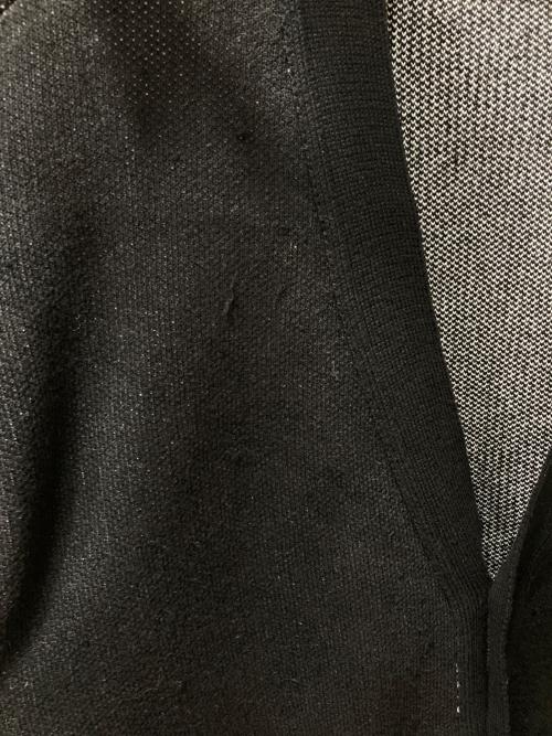 myne（マイン）MYNE (マイン) Heart Pattern Cardigan ブラック サイズ:Mの古着・服飾アイテム