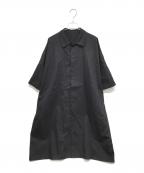 Y'sワイズ）の古着「シャツワンピース」｜ブラック