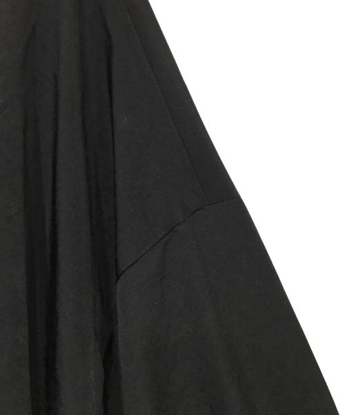 Y's（ワイズ）Y's (ワイズ) CREPE de CHINE BIG DRESS ブラック サイズ:1の古着・服飾アイテム