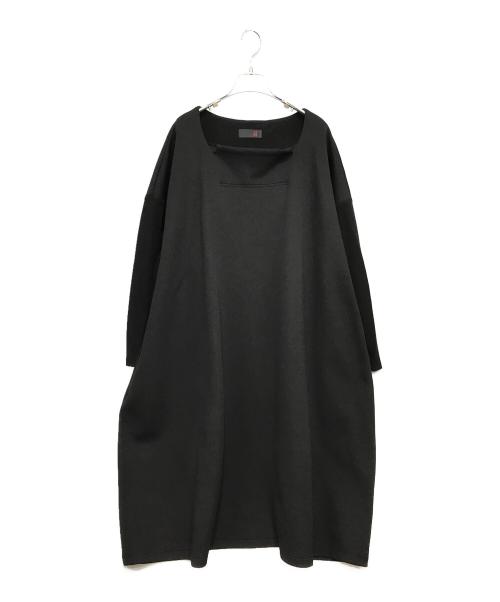 MOYURU（モユル）MOYURU (モユル) カットソーワンピース ブラック サイズ:M-Lの古着・服飾アイテム