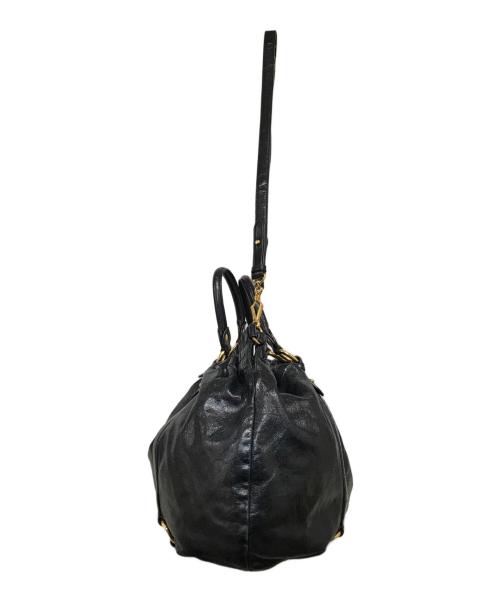 MIU MIU（ミュウミュウ）MIU MIU (ミュウミュウ) 2WAYショルダーバッグ ブラックの古着・服飾アイテム