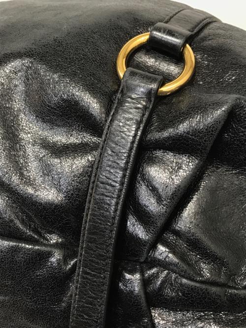 MIU MIU（ミュウミュウ）MIU MIU (ミュウミュウ) 2WAYショルダーバッグ ブラックの古着・服飾アイテム