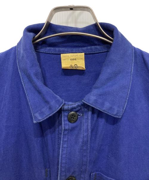USED（ユーズド）USED (ユーズド) フレンチワーク カバーオールジャケット ブルー サイズ:46の古着・服飾アイテム