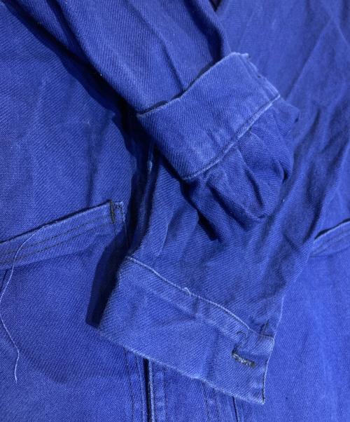 USED（ユーズド）USED (ユーズド) フレンチワーク カバーオールジャケット ブルー サイズ:46の古着・服飾アイテム