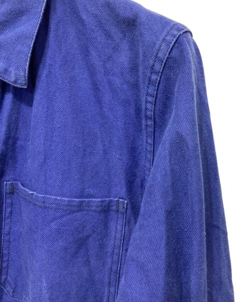 USED（ユーズド）USED (ユーズド) フレンチワーク カバーオールジャケット ブルー サイズ:46の古着・服飾アイテム