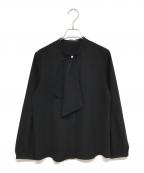 22 OCTOBRE22オクトーブル）の古着「サテンボウタイブラウス」｜ブラック