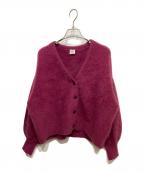 IENAイエナ）の古着「IENA LA BOUCLE ファーニットカーディガン」｜パープル