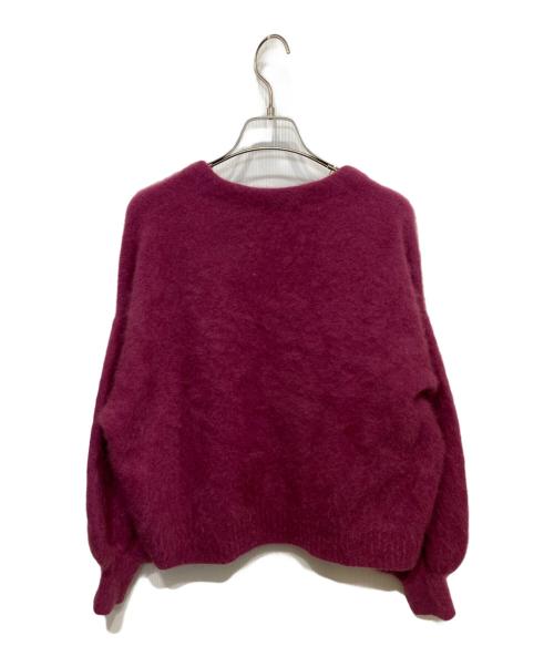 IENA（イエナ）IENA (イエナ) IENA LA BOUCLE ファーニットカーディガン パープル サイズ:記載なしの古着・服飾アイテム