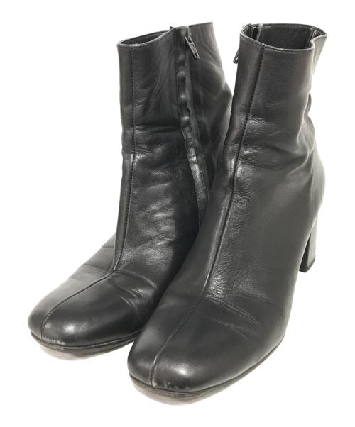 MARYAM NASSIR ZADEH（マリアムナッシアーザデー）maryam nassir zadeh (マリアムナッシアーザデー) サイドジップヒールブーツ ブラック サイズ:38の古着・服飾アイテム