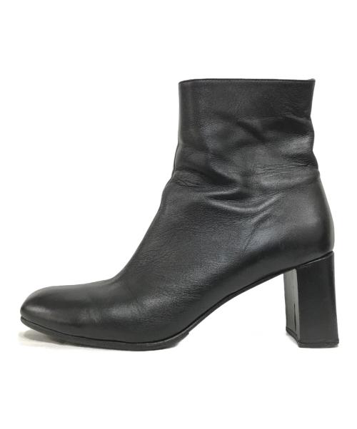 MARYAM NASSIR ZADEH（マリアムナッシアーザデー）maryam nassir zadeh (マリアムナッシアーザデー) サイドジップヒールブーツ ブラック サイズ:38の古着・服飾アイテム