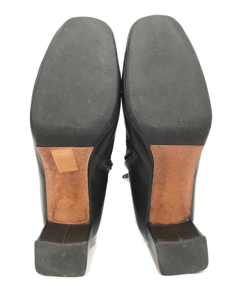 MARYAM NASSIR ZADEH（マリアムナッシアーザデー）maryam nassir zadeh (マリアムナッシアーザデー) サイドジップヒールブーツ ブラック サイズ:38の古着・服飾アイテム