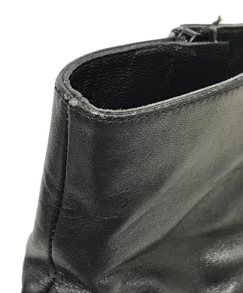 MARYAM NASSIR ZADEH（マリアムナッシアーザデー）maryam nassir zadeh (マリアムナッシアーザデー) サイドジップヒールブーツ ブラック サイズ:38の古着・服飾アイテム