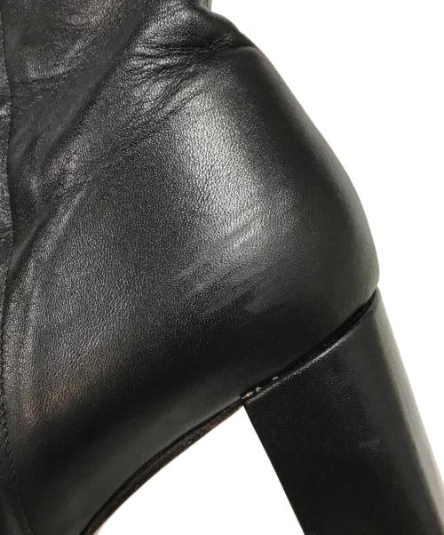 MARYAM NASSIR ZADEH（マリアムナッシアーザデー）maryam nassir zadeh (マリアムナッシアーザデー) サイドジップヒールブーツ ブラック サイズ:38の古着・服飾アイテム