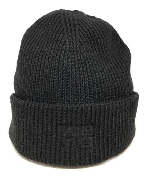 ALEXANDER WANG（アレキサンダー・ワン）ALEXANDER WANG (アレキサンダーワン) DEBOSS BEANIE ニット帽 ブラックの古着・服飾アイテム