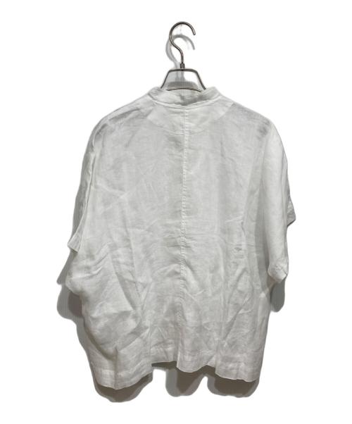 KEI HAYAMA PLUS（ケイ ハヤマ プリュス）KEI Hayama PLUS (ケイ ハヤマ プリュス) 刺繍シャツ ホワイト サイズ:Fの古着・服飾アイテム