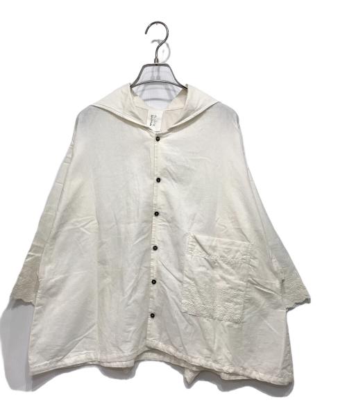 millie haven（ミリーヘイヴォン）millie haven (ミリーヘイヴォン) ワイドブラウス ホワイト サイズ:FREEの古着・服飾アイテム