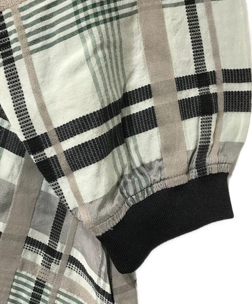KEI HAYAMA PLUS（ケイ ハヤマ プリュス）KEI HAYAMA PLUS (ケイ ハヤマ プリュス) チェックシャツワンピース グリーン サイズ:FREEの古着・服飾アイテム
