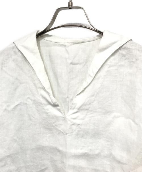 journal standard luxe（ジャーナルスタンダード ラックス）JOURNAL STANDARD LUXE (ジャーナルスタンダード リュクス) ソフトリネン セーラーシャツ ホワイト サイズ:記載なしの古着・服飾アイテム