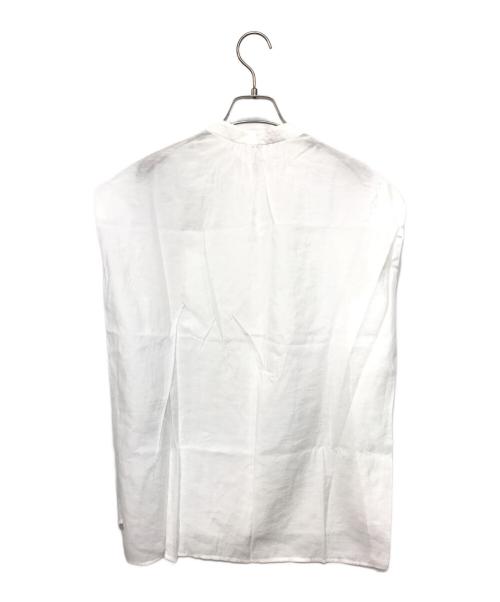 IENA（イエナ）IENA (イエナ) バンドカラー タック フレンチブラウス ホワイト サイズ:記載なしの古着・服飾アイテム