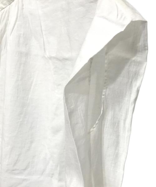 IENA（イエナ）IENA (イエナ) バンドカラー タック フレンチブラウス ホワイト サイズ:記載なしの古着・服飾アイテム