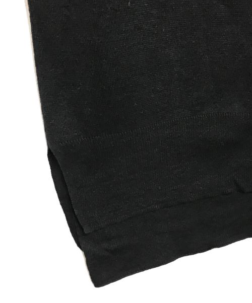 L'appartement（アパルトモン）L'Appartement (アパルトモン) Linen CTN N/S Knitリネンコットン ノースリーブ ニット ブラック サイズ:記載なしの古着・服飾アイテム
