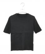 MUSE de Deuxieme Classeミューズ ドゥーズィエム クラス）の古着「DINER B RIB クルーネックプルオーバー」｜ブラック